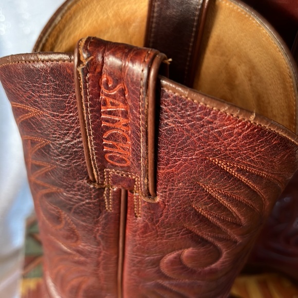 Sancho Leather Western Boots Size 40 - Picture 7 of 8